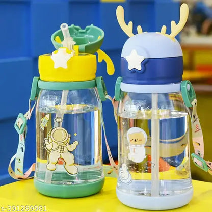 KIDZ WATER BOTTLE WITH STRAW (X886)