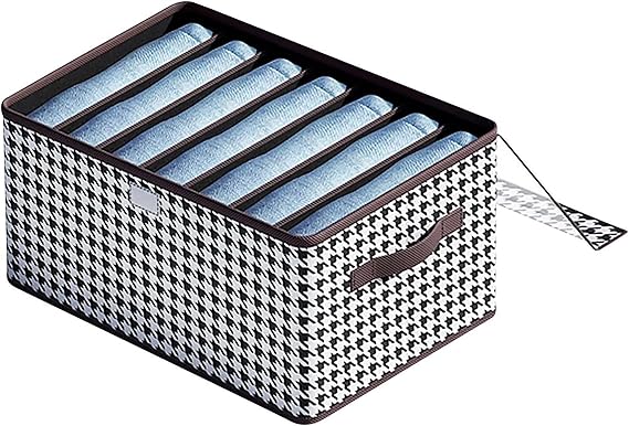 7 GRID CANVAS CLOTH ORGANIZER WITH LID AND GRID (X1031)