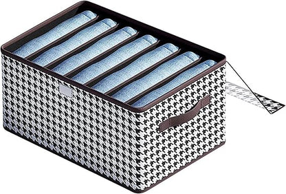 7 GRID CANVAS CLOTH ORGANIZER WITH LID AND GRID (X1031)
