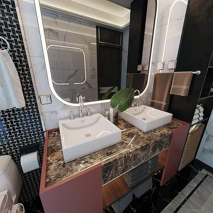 BROWN MARBLE ALUMINIUM FOIL KITCHEN STICKER (60*200)(YS+X165)