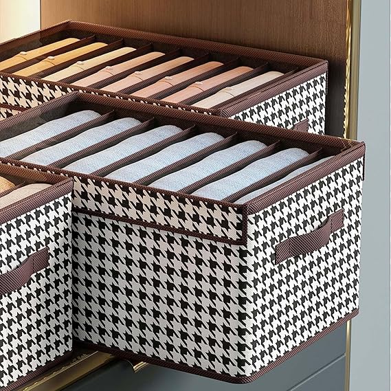 7 GRID CANVAS CLOTH ORGANIZER WITH LID AND GRID (X1031)