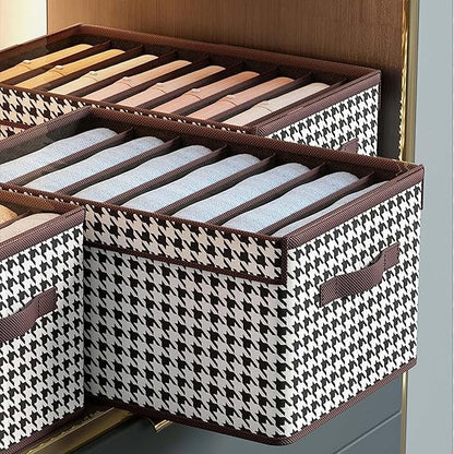 9 GRID CANVAS CLOTH ORGANIZER WITH LID AND GRID (X1093)