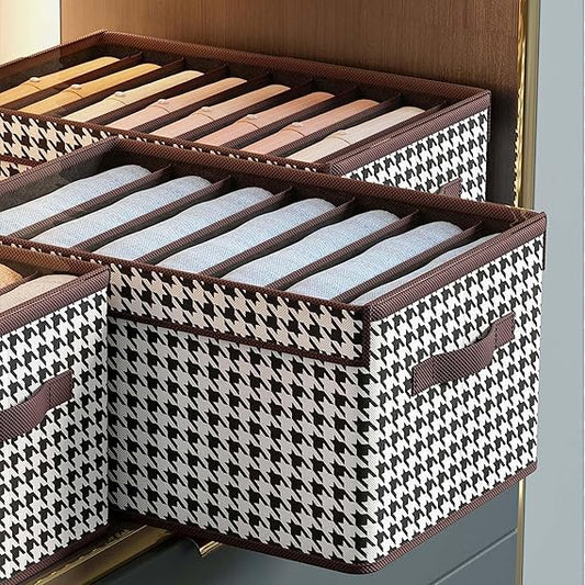 9 GRID CANVAS CLOTH ORGANIZER WITH LID AND GRID (X1093)