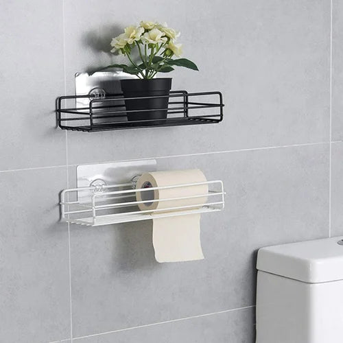 Bathroom Shower Shelf Storage Suction Basket  (X1090)
