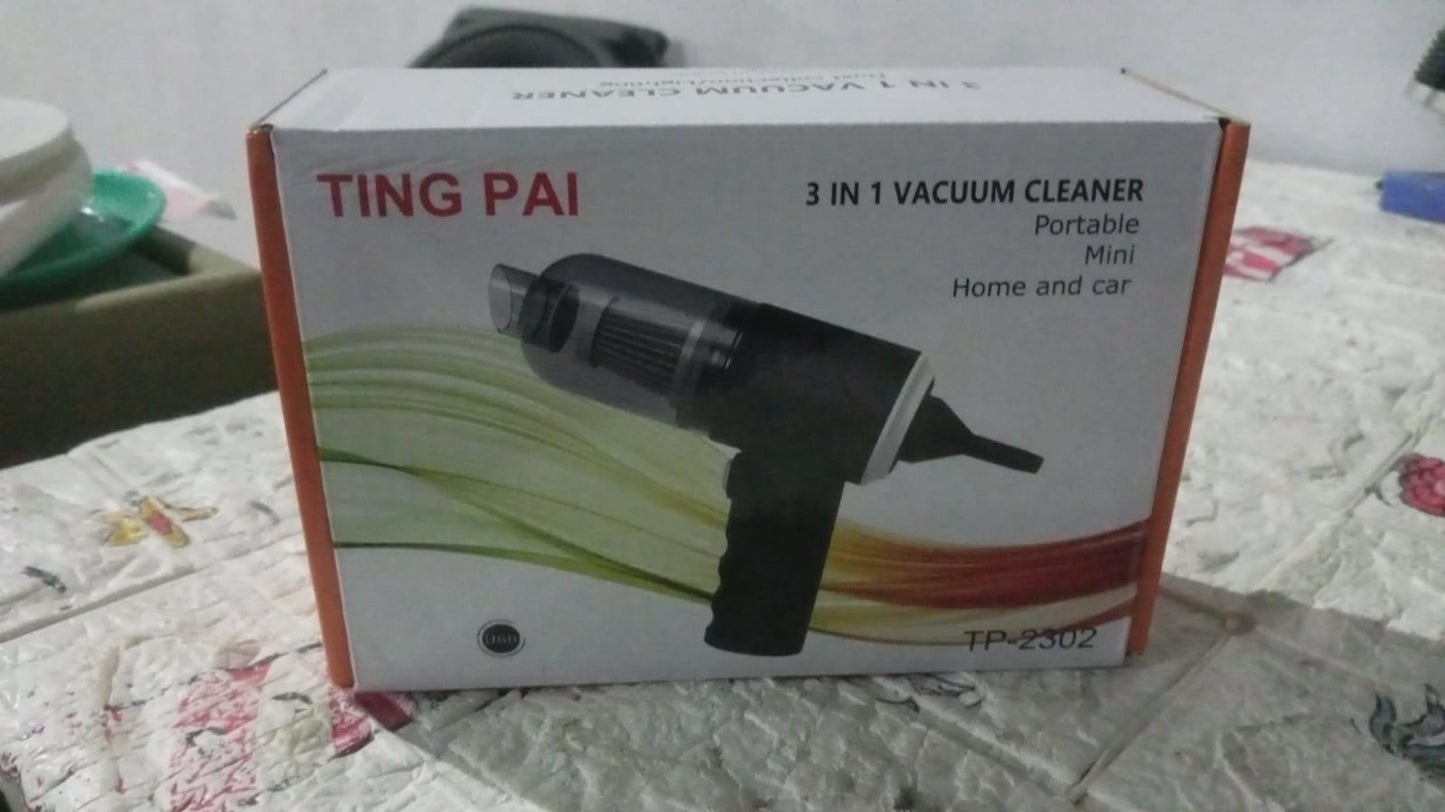 3 in 1 Car Mini Vacuum Cleaner with Blower Wireless Portable Rechargeable Handheld High Power Suction Vacuum Cleaning Machine for Home Car Computer Keyboard Cordless Air Blowing Dusting  (MKK+X92)