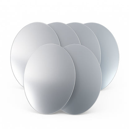 Big Size Adhesive Frameless Wall Mirror (PACK OF 6 PCS) 40*30CMS |X3013|