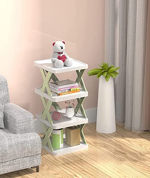 4 Layer Shoes Stand Shoe Tower Rack Suit For Small Spaces Closet Small Entryway  (X272)
