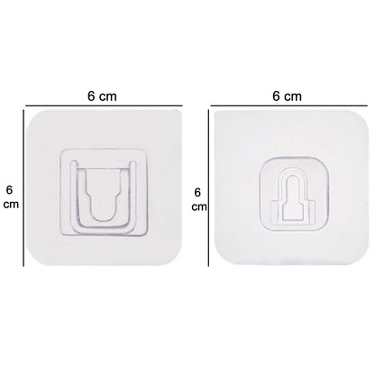 Magic Adhesive Plastic Wall Hooks Heavy Duty Hooks (Pack Of 20) (X24)