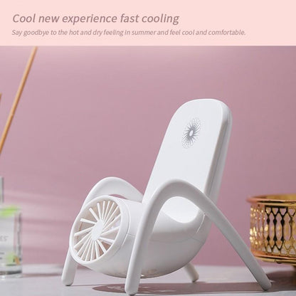 MKK-38-Portable Mobile Phone Holder Fan  Personal Fan Multi- Function Fan Handheld Charging Fan (Battery Not Include)