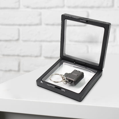 Suitcase Shape Nail Clipper Keychain With Key  3d Floating Frame Display Case (1 Set) (x953)