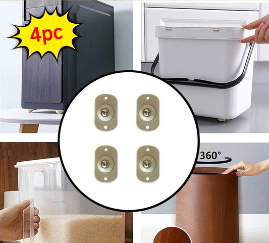 Self Adhesive Mini Swivel Casters Wheels (4pc) (X908)