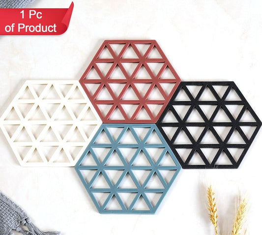 Cup Mat Pvc Tea Coaster Non-slip Placemat High Temperature Insulation Pad Hollow Pot Mat Bowl With Anti-hot