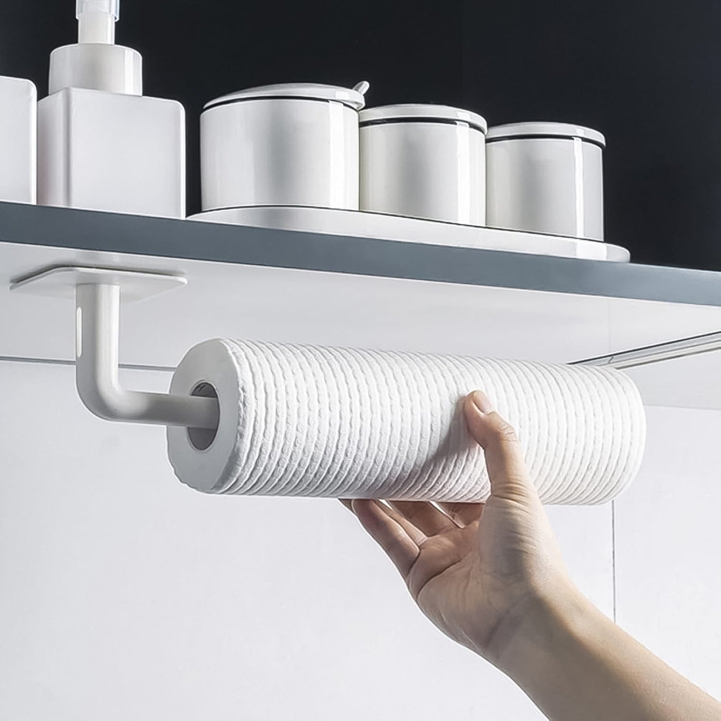 Multipurpose Shelf Organizer Hanging Storage Rack (2 Pc Set With 2 Adhesive Hook) (X915)