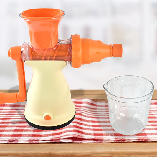 Apex Manual Carrot And Fruit Juicer  Heavy-duty (1 Pc With Glass) (X1099)