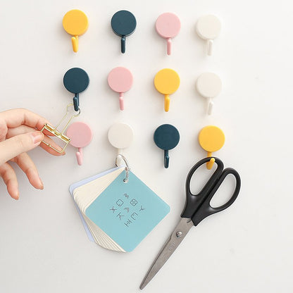 Self Adhesive Sticky Hook Small Wall Hooks ( 10pc ) (X850)