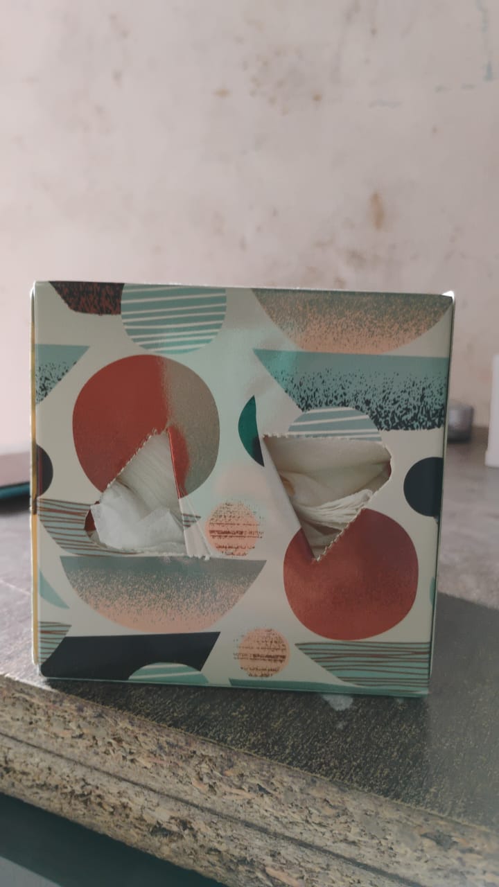 Tissues Cube Box  Stylish And Practical Tissue Holder (50 Pcs Set Approx) (X316)