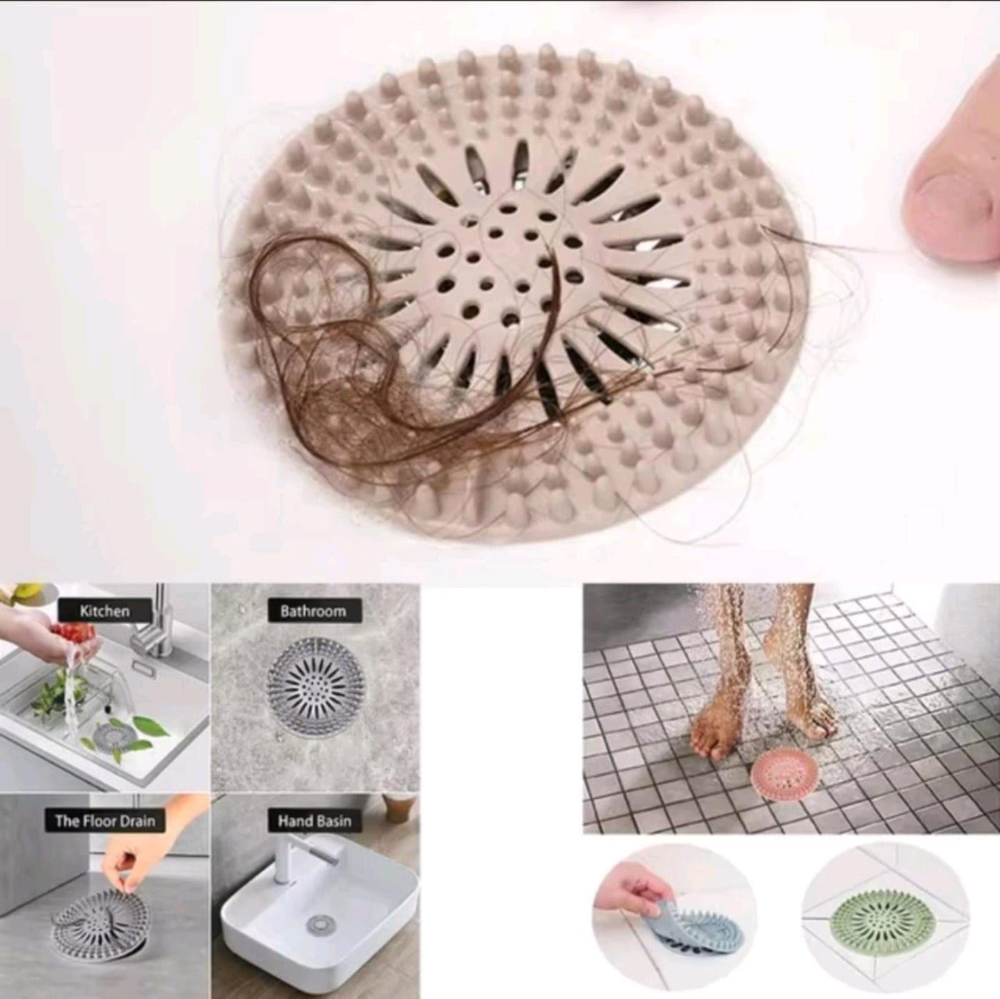 Silicone Drain Hair Catcher (1PCS) (YS+X154)