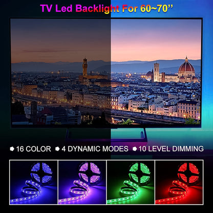 3m Rgb Led Strip Lights Led Mood Lights (1 Set) (X321)