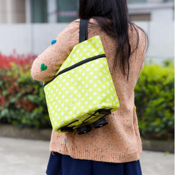 Folding Cart Bags Trolley Shopping Bag For Travel Luggage