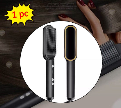 Hair Straightener Used While Massaging Hair Scalps And Head. (X322)