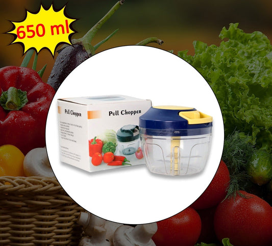 MKK-5 Chopper With 4 Blades For Effortlessly Chopping Vegetables And Fruits For Your Kitchen (650ml)
