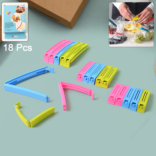 Multipurpose Plastic Pouch Sealer Clips (18 Pc)