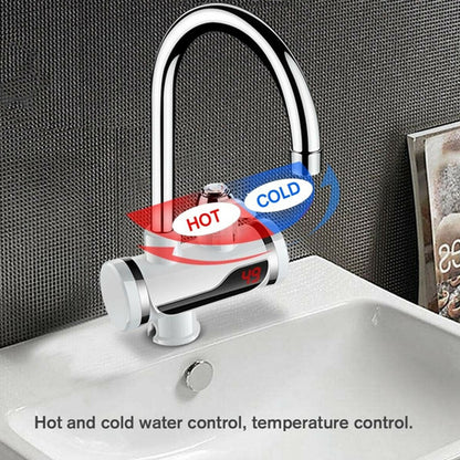Stainless Steel Led Digital Display Instant Heating Electric Water Heater Faucet Tap (X351)