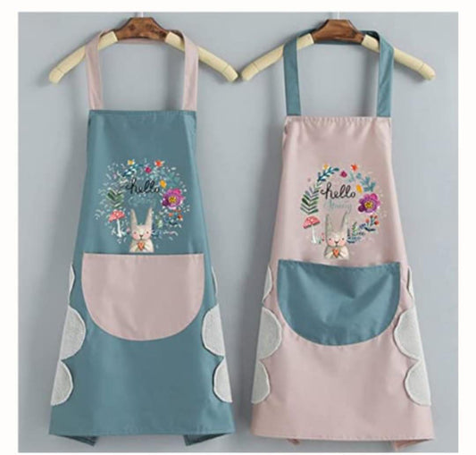 Kitchen Apron ( Single Piece- Random Color ) (YS+X153)