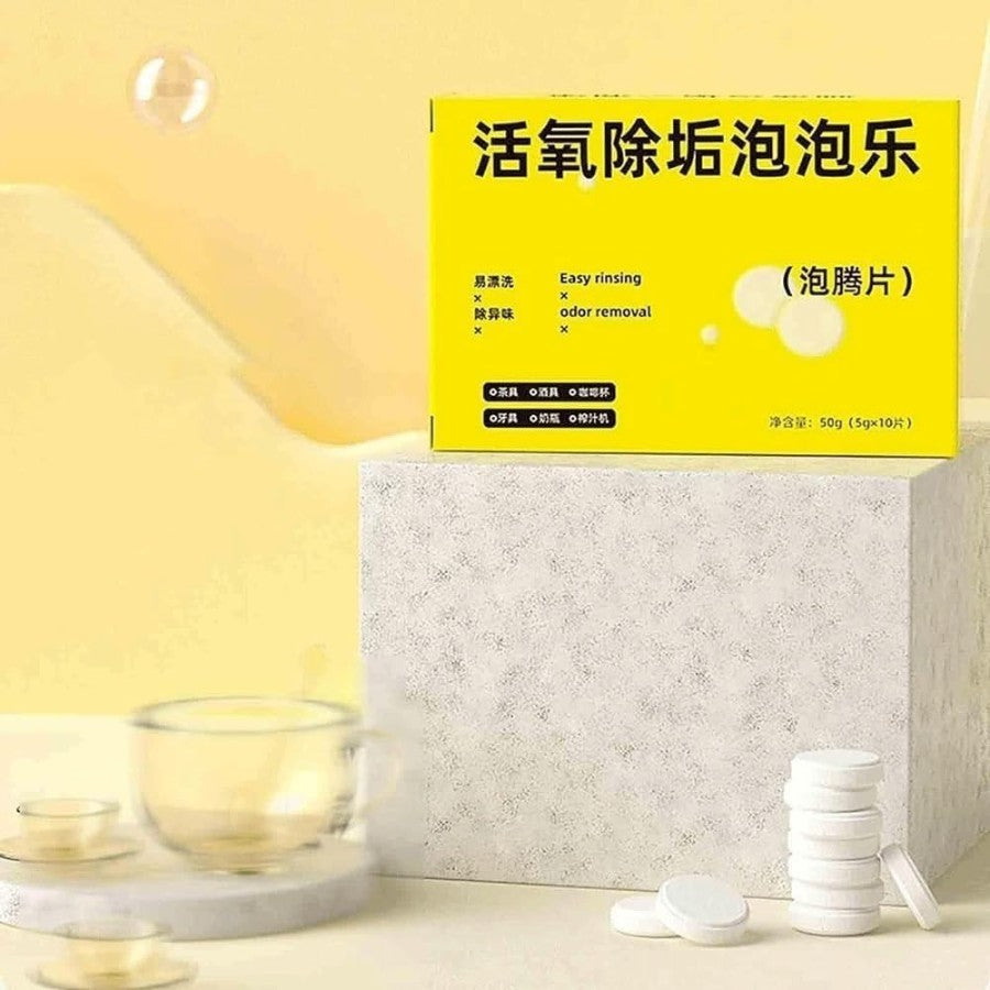 BUBBLE ACTIVE, SCALE CLEANING TABLETS (10 TABLETS) (C2+X74)