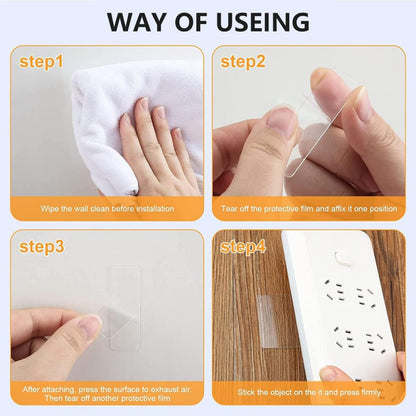 60PCS DOUBLE SIDED TAPE STICKER STRIPS (X938)