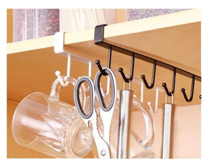 6 IN 1 SS SHELF HANGER HOOK (1PCS) (X1088)