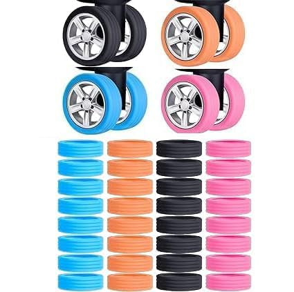 Silicone Trolley Wheel Cover for Chair, Suit case, Table (PACK OF 8 PCS) ((C7)-5-X177)