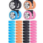 Silicone Trolley Wheel Cover for Chair, Suit case, Table (PACK OF 8 PCS) ((C7)-5-X177)