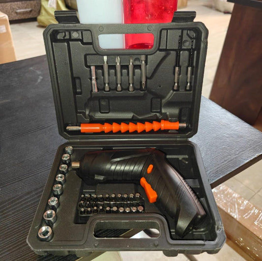 47-piece rechargeable cordless reversible electric screwdriver set (C-X2000)