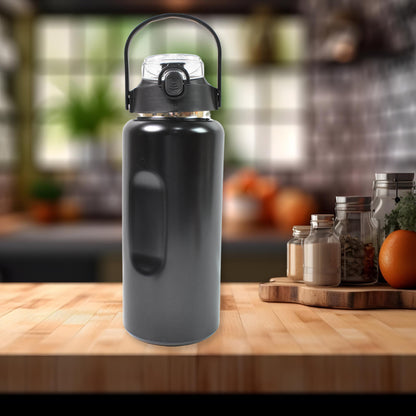 3 In 1 Stainless Steel Insulated Water Bottle Double Wall Vacuum (3 Pcs Set  Different Size)(MKK-X108)