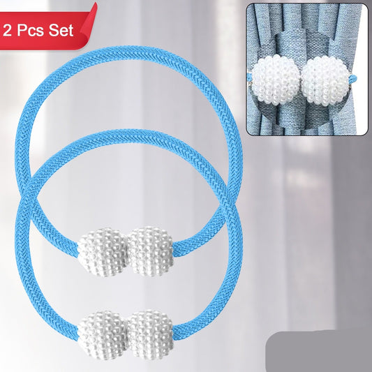 Polyester And Magnet Curtain (2 Pc)