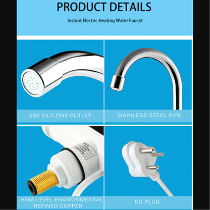 Stainless Steel Led Digital Display Instant Heating Electric Water Heater Faucet Tap (X351)