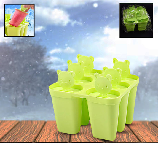MKK-3 Plastic 6 Grid  Compartment Popsicle Ice Cream Mold (1 Pc)