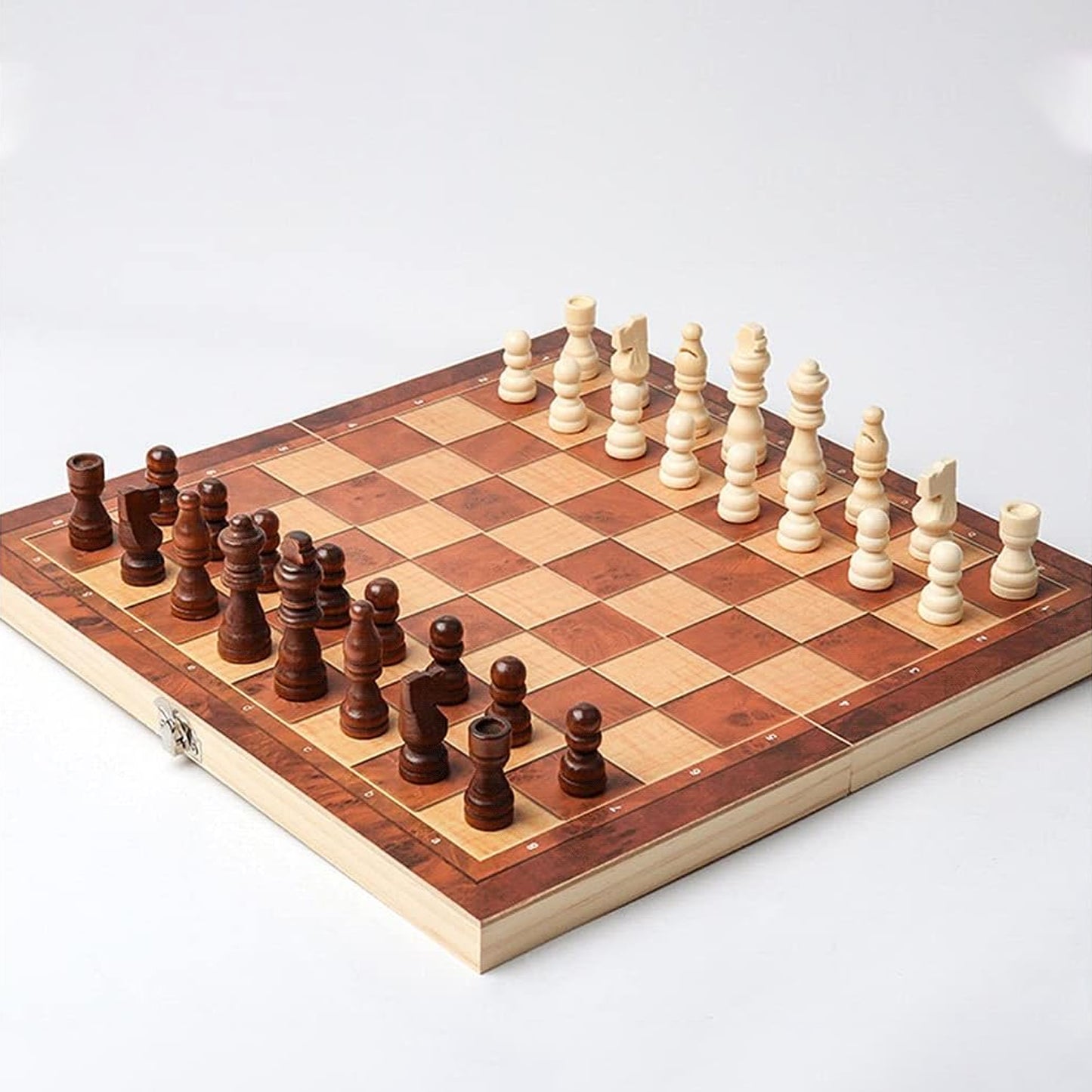 Foldable Wooden Chess Board Set (30  30 Cm  1 Set) (X919)