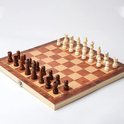 Foldable Wooden Chess Board Set (30  30 Cm  1 Set) (X919)