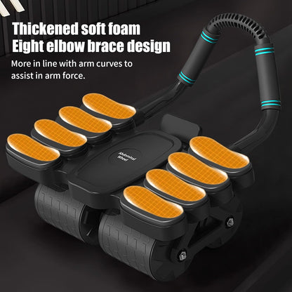 Automatic Rebound Abdominal Wheel With 8 Elbow Supports (1 Pc) (X463)