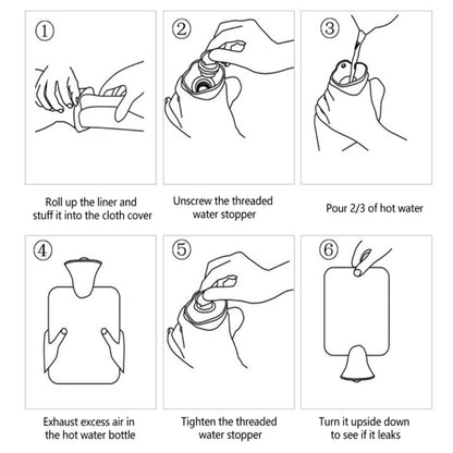 1PC Hot Water Bag for Pain Relief, Menstrual Cramps & Muscle Relaxation (X456)