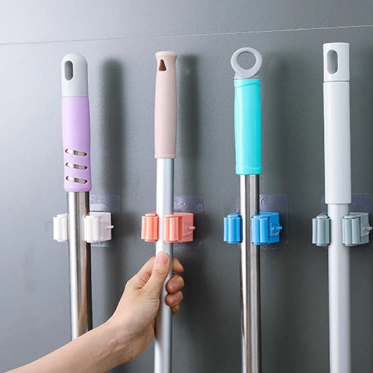 MKK+53-Magic Sticker Series Self Adhesive Mop and Broom Holder