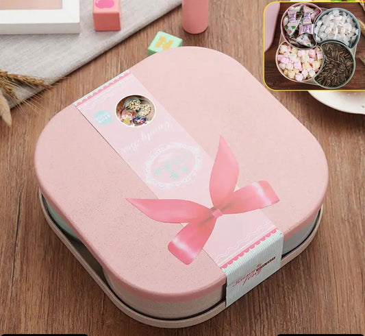 pink colored lunch box