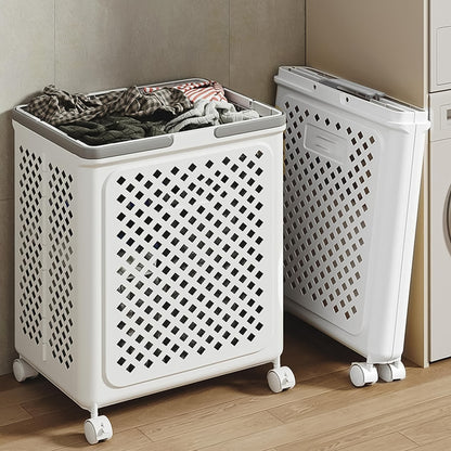 Large Foldable Laundry Basket With Wheels