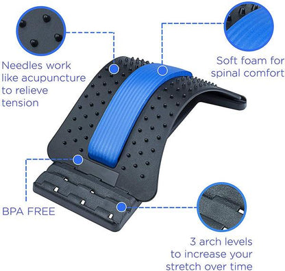 Multi-level Back Stretcher Posture Corrector Device For Back Pain Relief (X616)