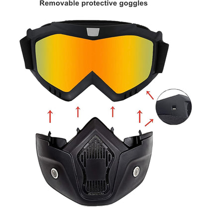 Motorcycle Goggles Off-road Helmet Goggles Windproof Glasses Goggles Mask (1 Pc) (X992)