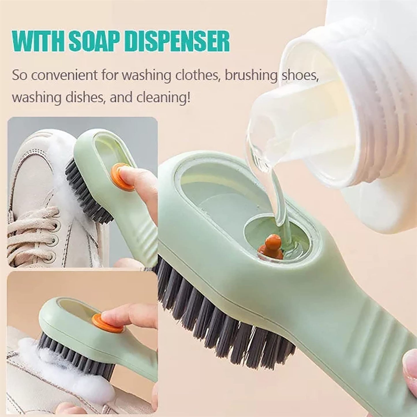 Liquid Shoe Brush For Shoe Clothes (1 Pc) (X1086)