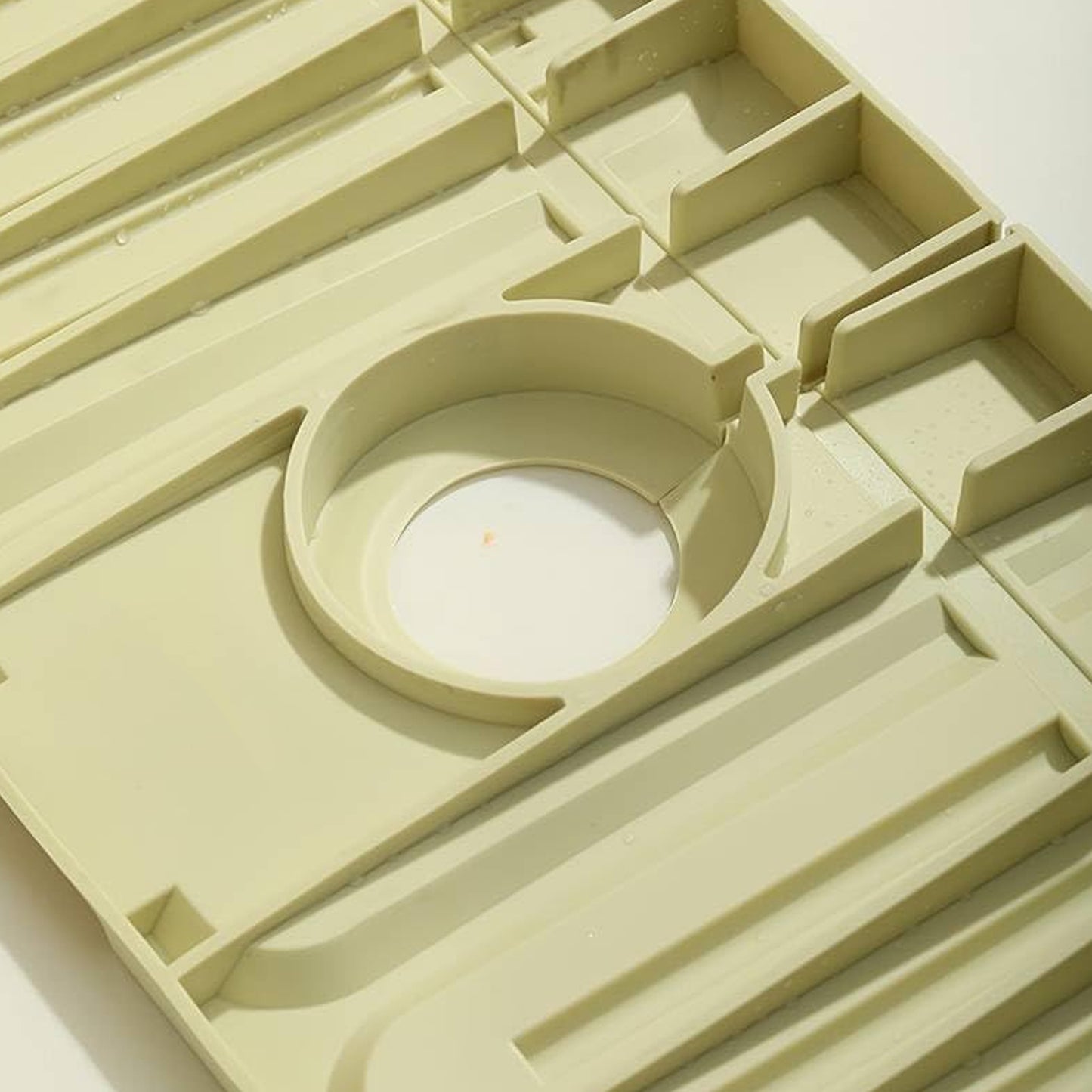 Silicone Sink Faucet Pad  Mat (1 Pc  33x12 Cm) (X836)