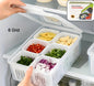Fridge Storage Boxes Freezer Storage Containers, Container for Kitchen Storage Set, Storage in Kitchen, Vegetable Storage, Draining Crisper Refrigerator Food Box (1 Pc)